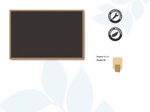 Black Board With Wood Frame