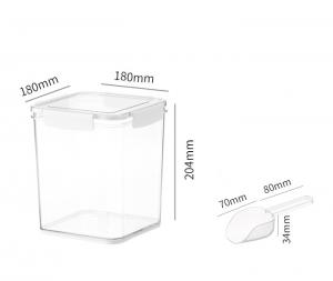 Dry Food Container with Lid and Scoop- 4.2L