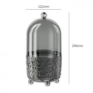 Modern Cosmetics Roating Organizer with Lid- Glacier Pattern