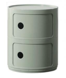 Plastic Round Bedside Storage Cabinet