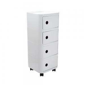 Plastic Bedside Storage Cabinet With Wheels