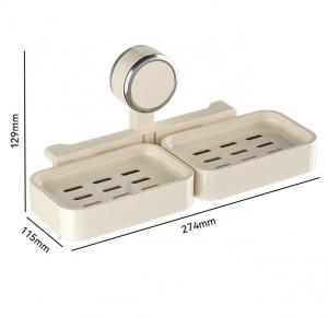 Wall Mounted Soap Holder with Suction Cup- Double Layers